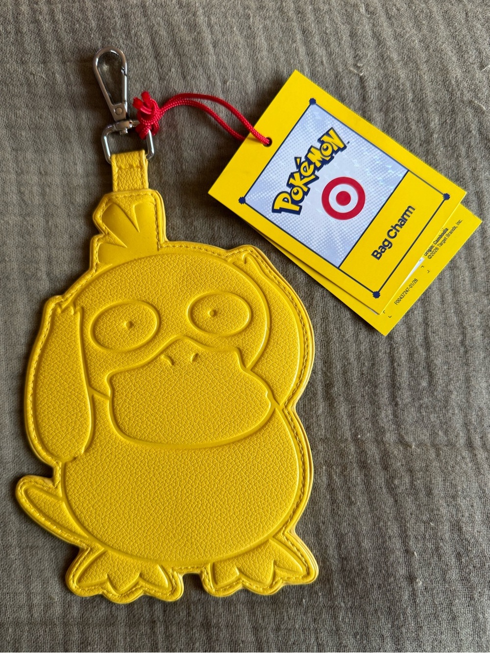 Pokémon Bag Charm - Yellow Psyduck